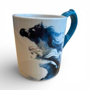 DISNEY Frozen II Elsa 14 oz Sculpted Ceramic Mug Nokk Horse Water Spirit